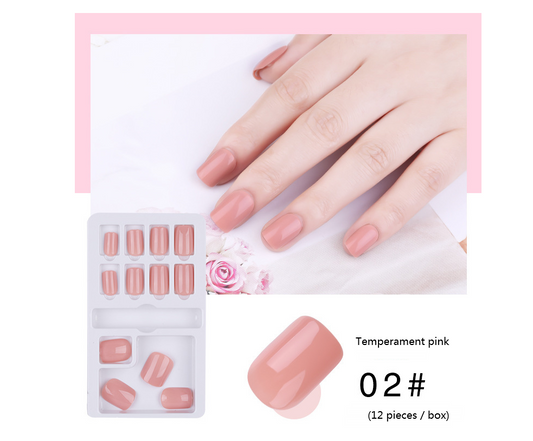 Solid Color Press-On Nails - False Nail Tips