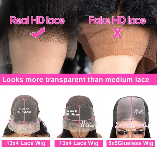 Raw Peruvian Body Wave Lace Wig – 250% Density, 13x4/13x6 HD Lace, 40–42 Inch