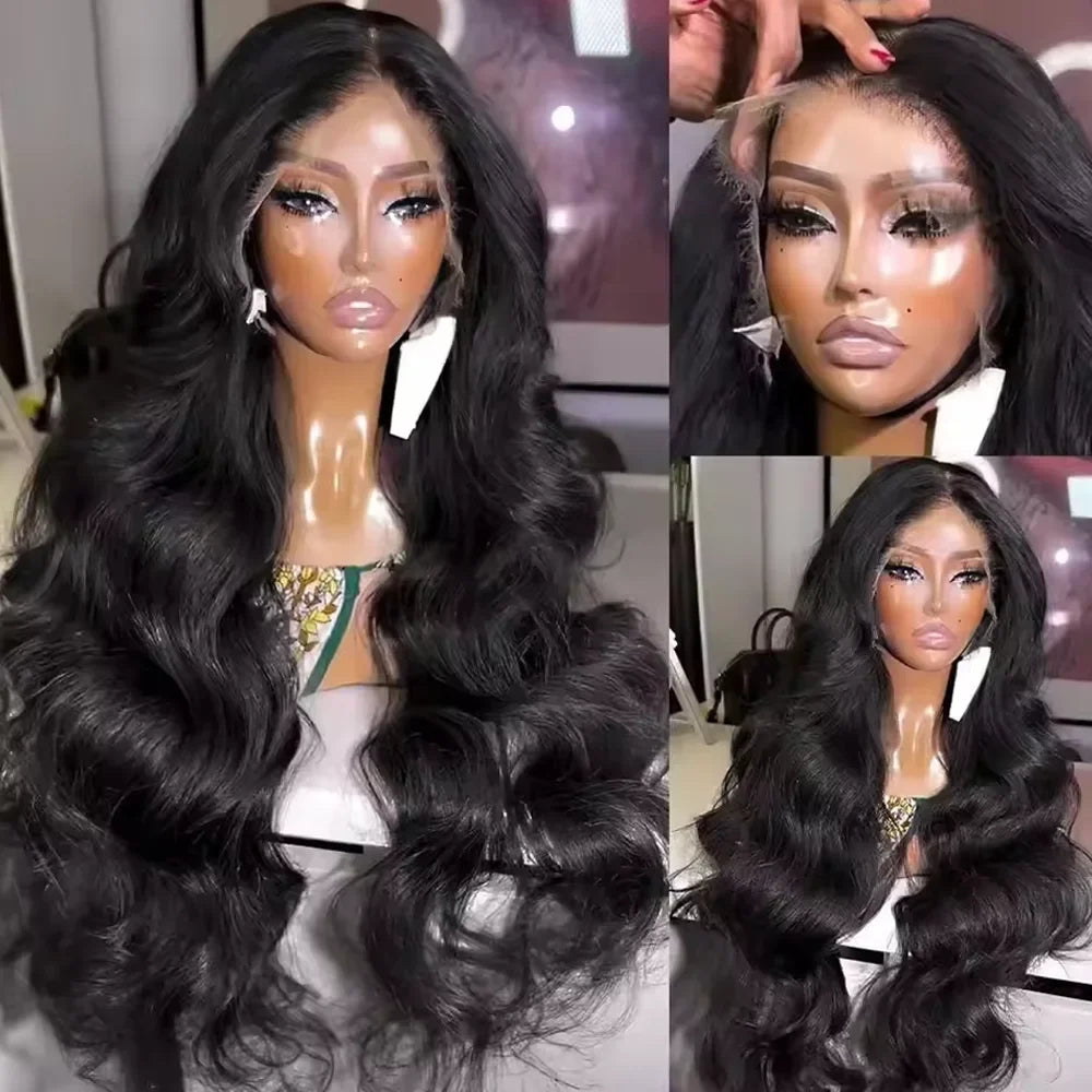 Raw Peruvian Body Wave Lace Wig – 250% Density, 13x4/13x6 HD Lace, 40–42 Inch
