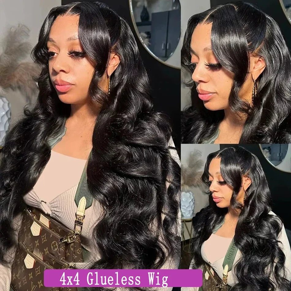Body Wave HD Lace Frontal Wig – 210% Density, Glueless, Pre-Plucked, 4x4 Lace