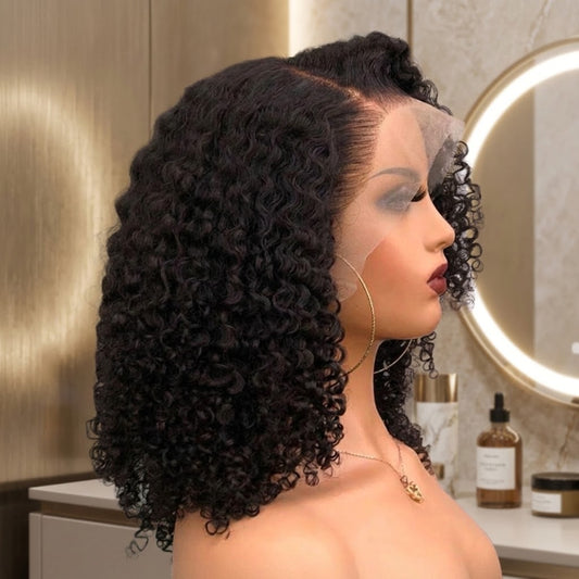 10A Short Brazilian Lace Front Bob Wig Human Hair