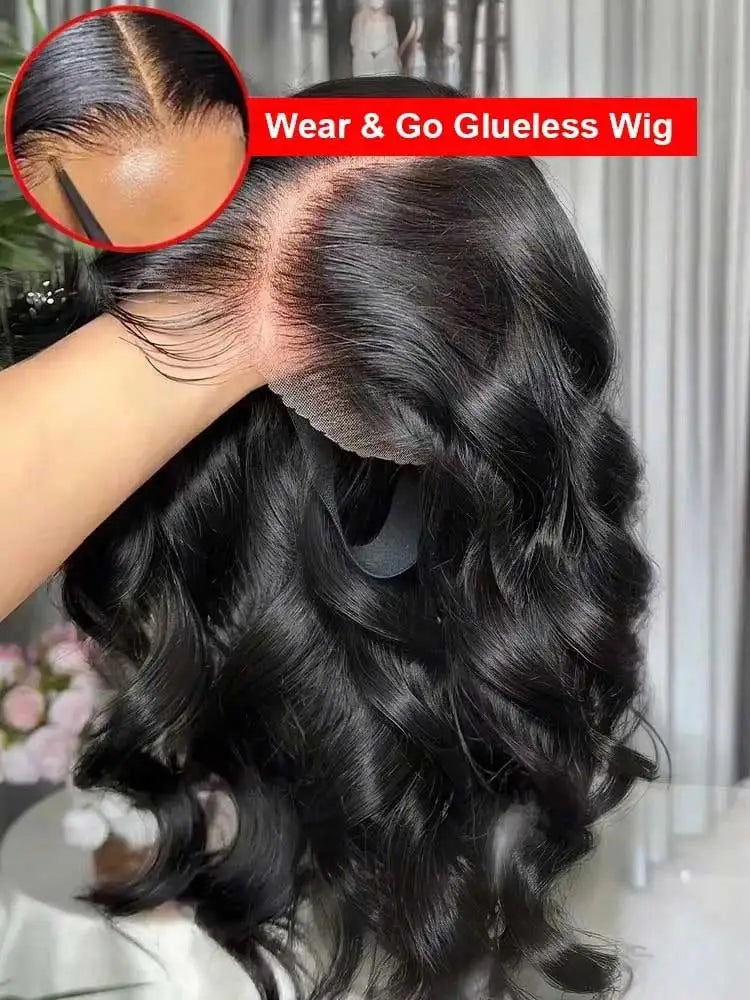 13x4/13x6 HD Lace Front Body Wave Wig – 100% Human Hair, 250% Density, 40–42 Inch