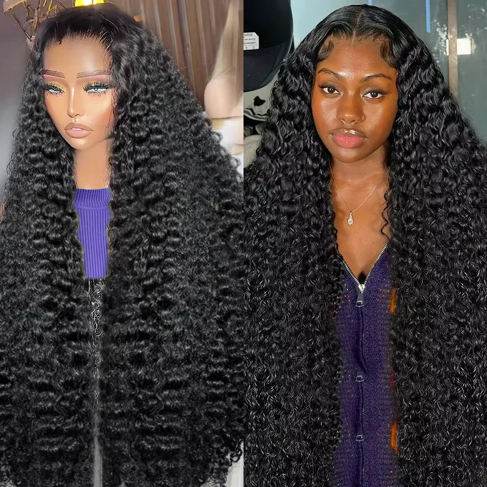 Burmese Raw Curly Lace Front Wig – 250% Density, 13x4/13x6 HD Lace, 30 Inch