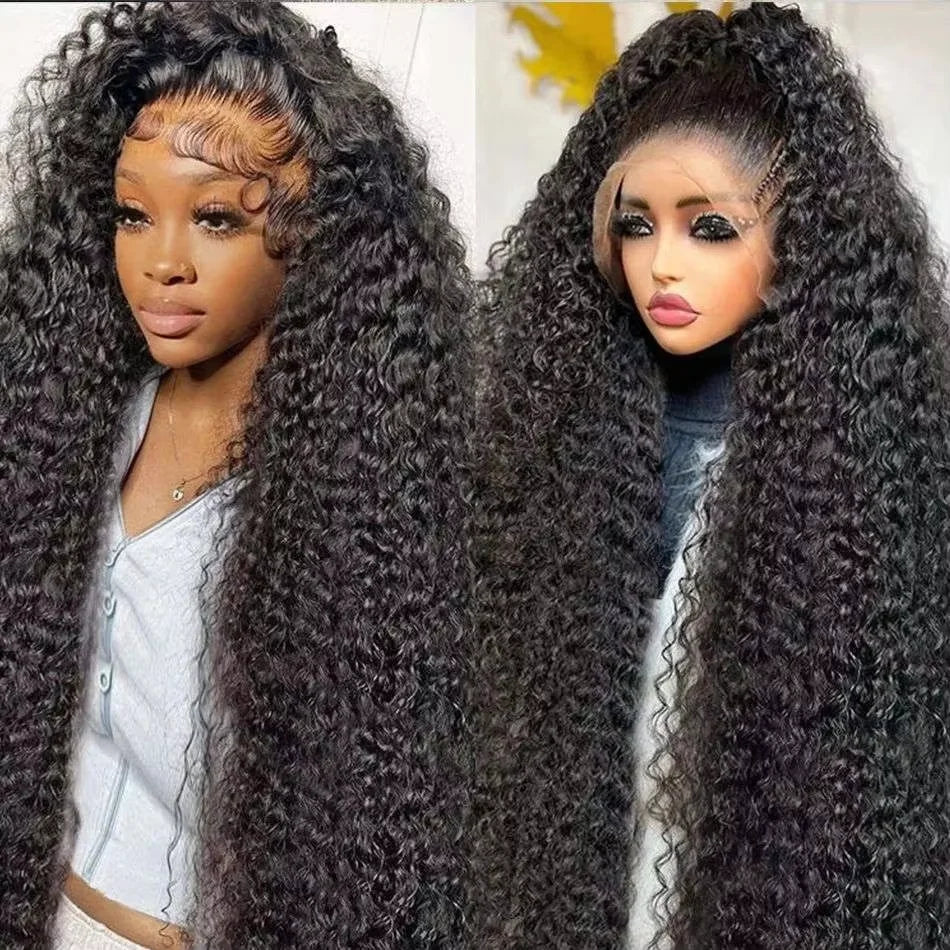 Burmese Raw Curly Lace Front Wig – 250% Density, 13x4/13x6 HD Lace, 30 Inch