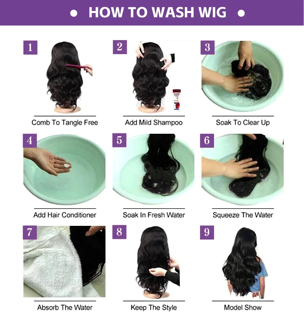 Loose Deep Wave Glueless Lace Wig – 13x4/13x6 HD Lace, Remy Human Hair, 40–42 Inch