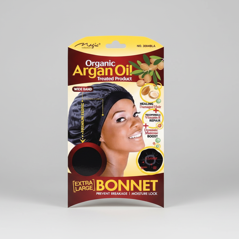 Magic Collection Organic Argan Oil Treated Product Extra Wide Bonnet