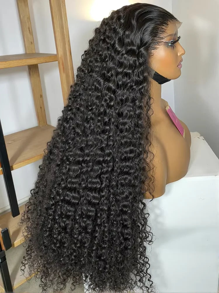Burmese Raw Curly Lace Front Wig – 250% Density, 13x4/13x6 HD Lace, 30 Inch