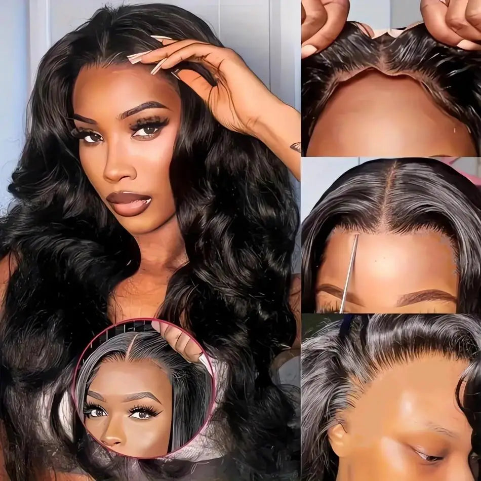 Body Wave HD Lace Frontal Wig – 210% Density, Glueless, Pre-Plucked, 4x4 Lace