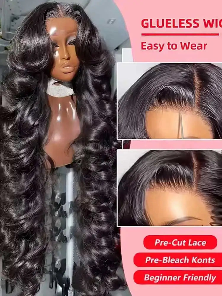 13x4/13x6 HD Lace Front Body Wave Wig – 100% Human Hair, 250% Density, 40–42 Inch