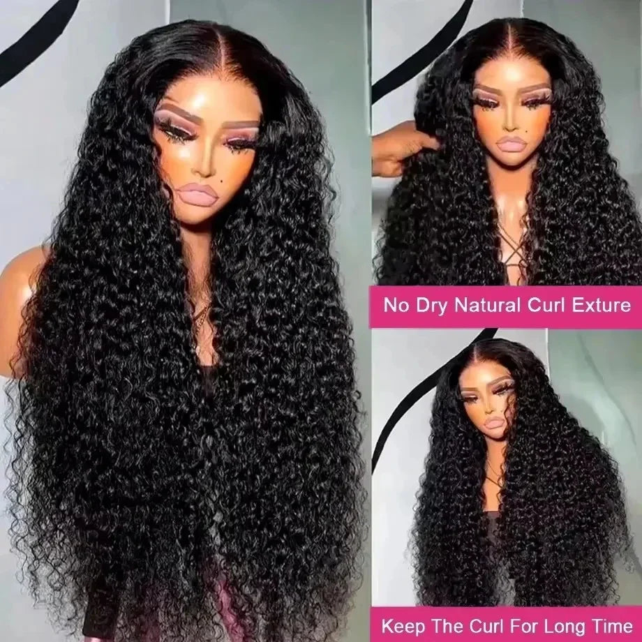 Deep Wave Glueless Lace Frontal Wig – Vietnamese Human Hair, Pre-Plucked, 5x5/13x4/13x6