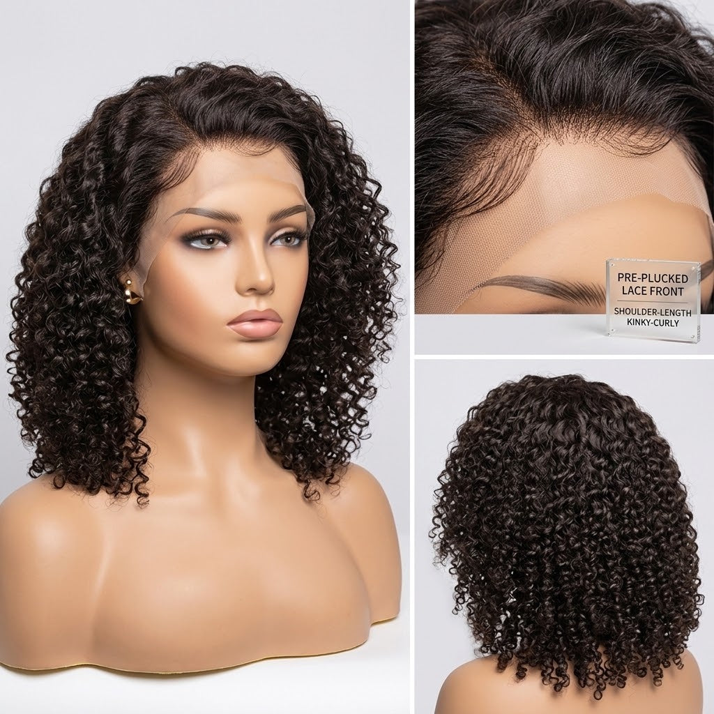 10A Short Brazilian Lace Front Bob Wig Human Hair