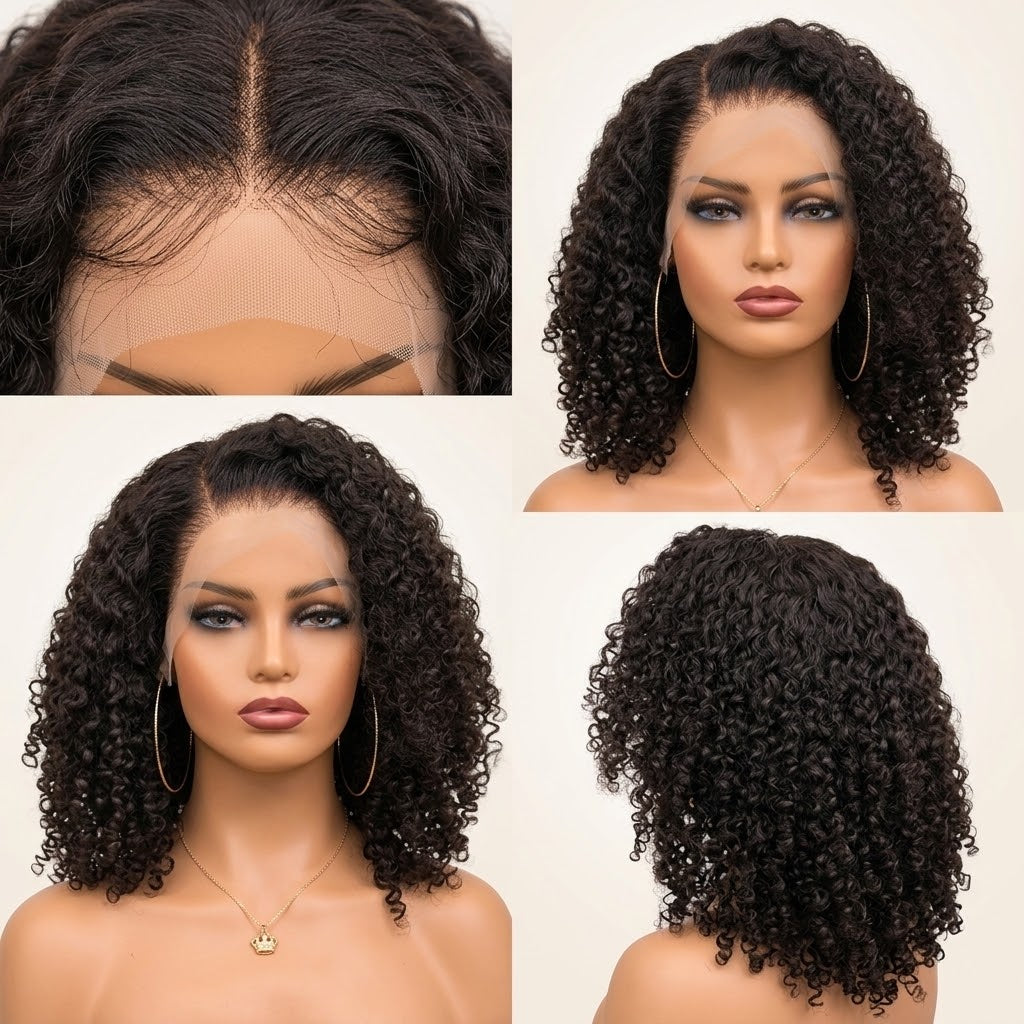 10A Short Brazilian Lace Front Bob Wig Human Hair